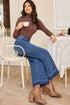 Raw Hem High Waist Straight Leg Loose Jeans